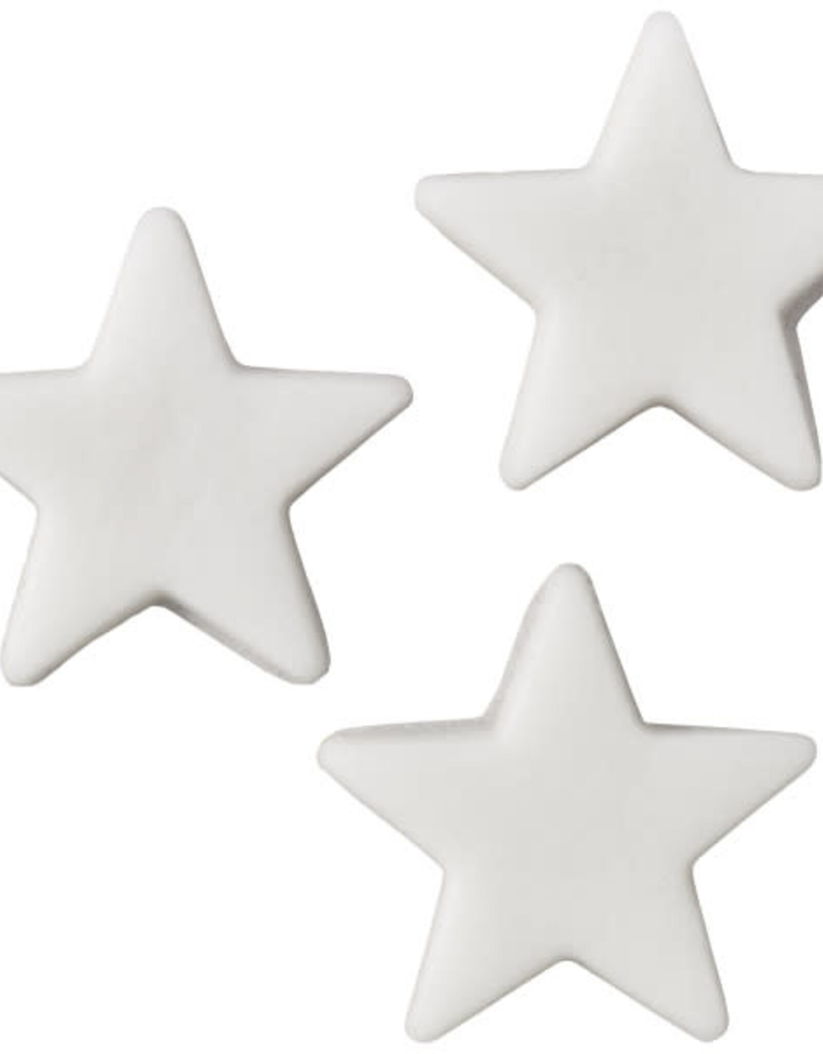 White Stars - Sugarpaste (12 ct)
