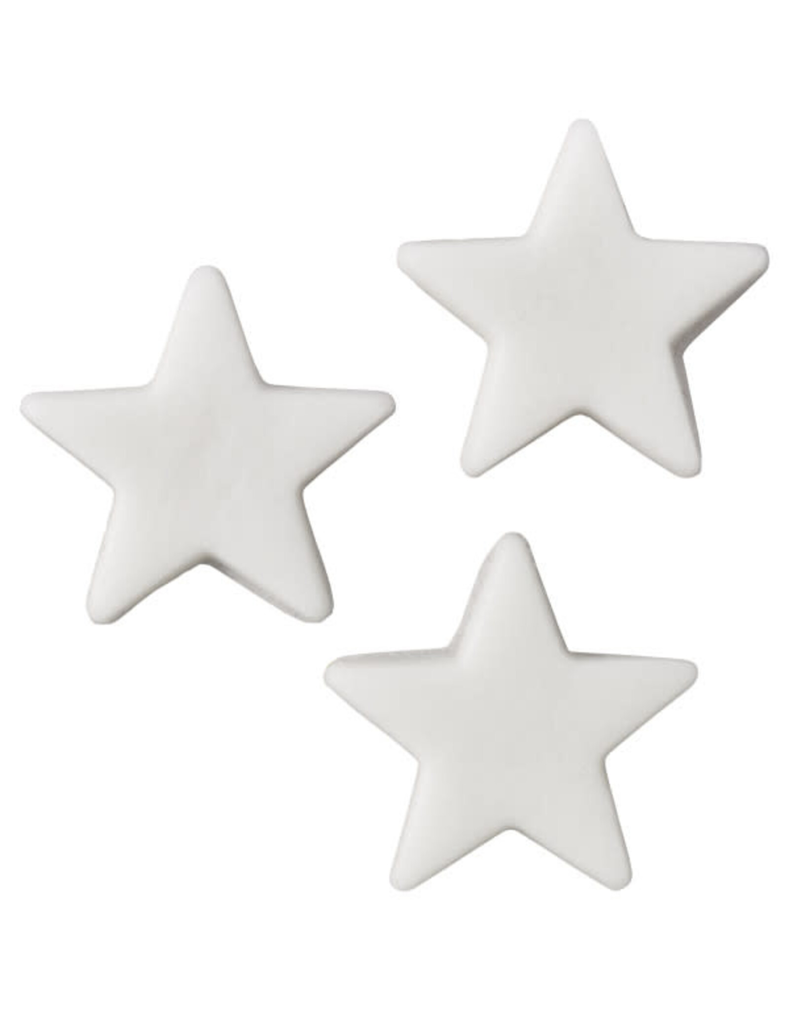 White Stars - Sugarpaste (12 ct)