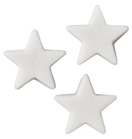 White Stars - Sugarpaste (12 ct)