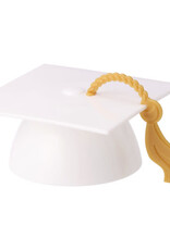 White Grad Cap with Tassel