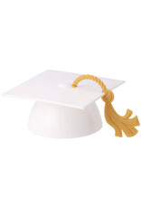 White Grad Cap with Tassel