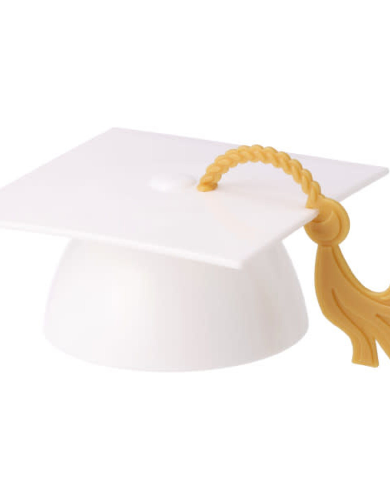 White Grad Cap with Tassel
