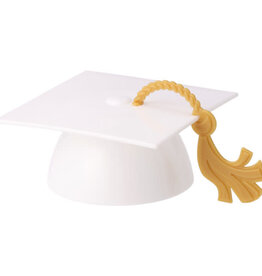 White Grad Cap with Tassel