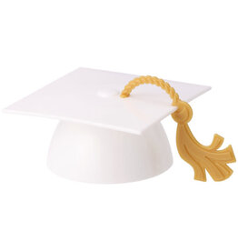 White Grad Cap with Tassel