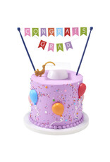 White Grad Cap with Tassel