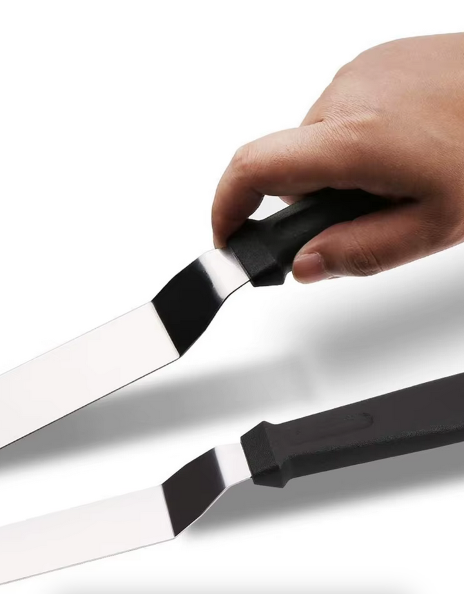 10.5" Angled Spatula with Plastic Handle