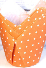 Tulip Baking Cups (Orange Dot)