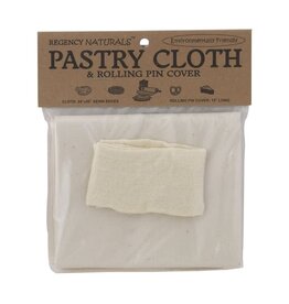 Regency Naturals Pastry Cloth and Rolling Pin Cover Set