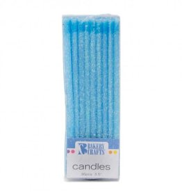 Slim Glitter Candles (Blue) 24ct.