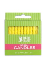 Spiral Candles (yellow)