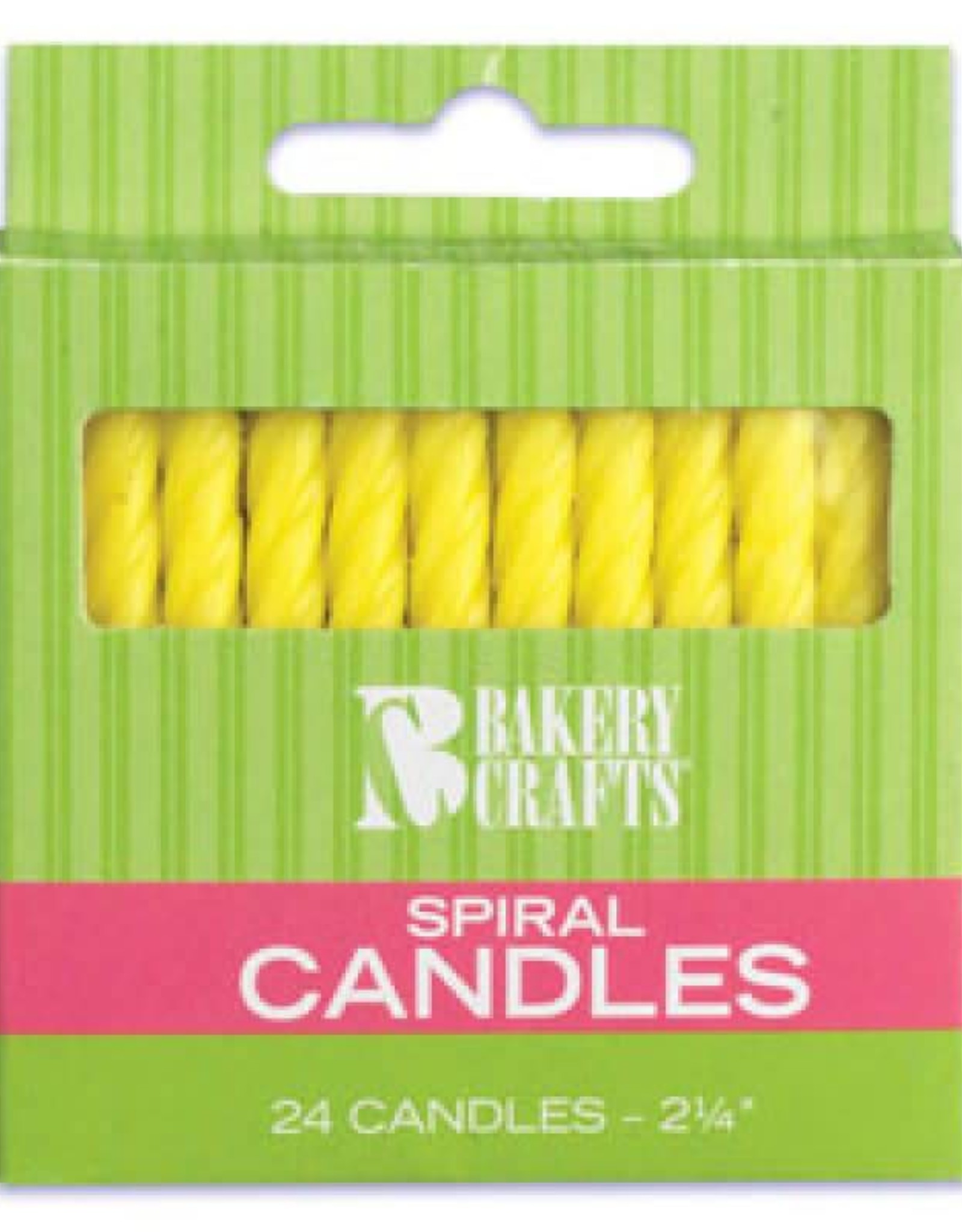 Spiral Candles (yellow)
