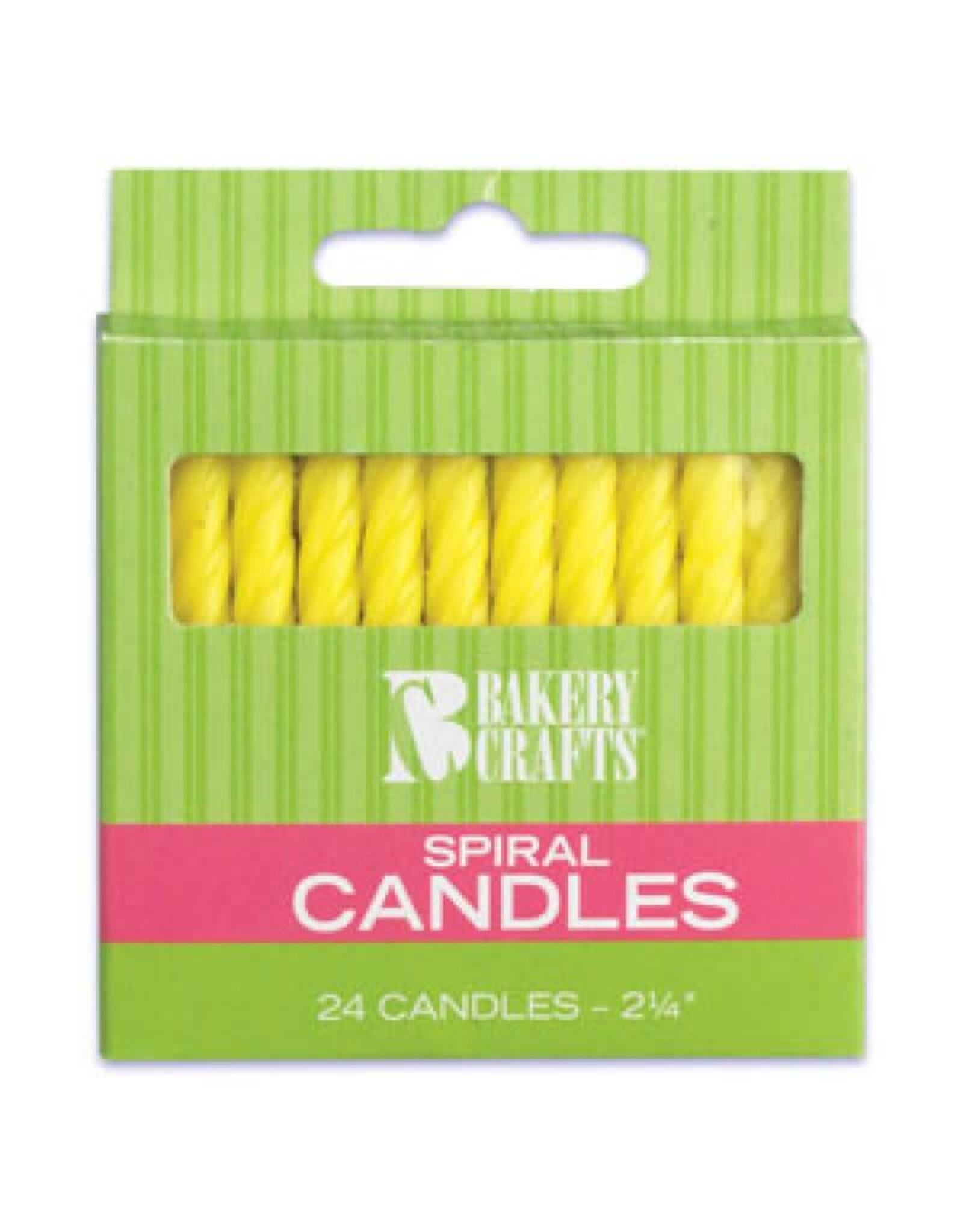 Spiral Candles (yellow)