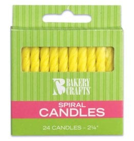 Spiral Candles (yellow)