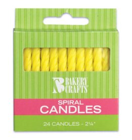 Spiral Candles (yellow)
