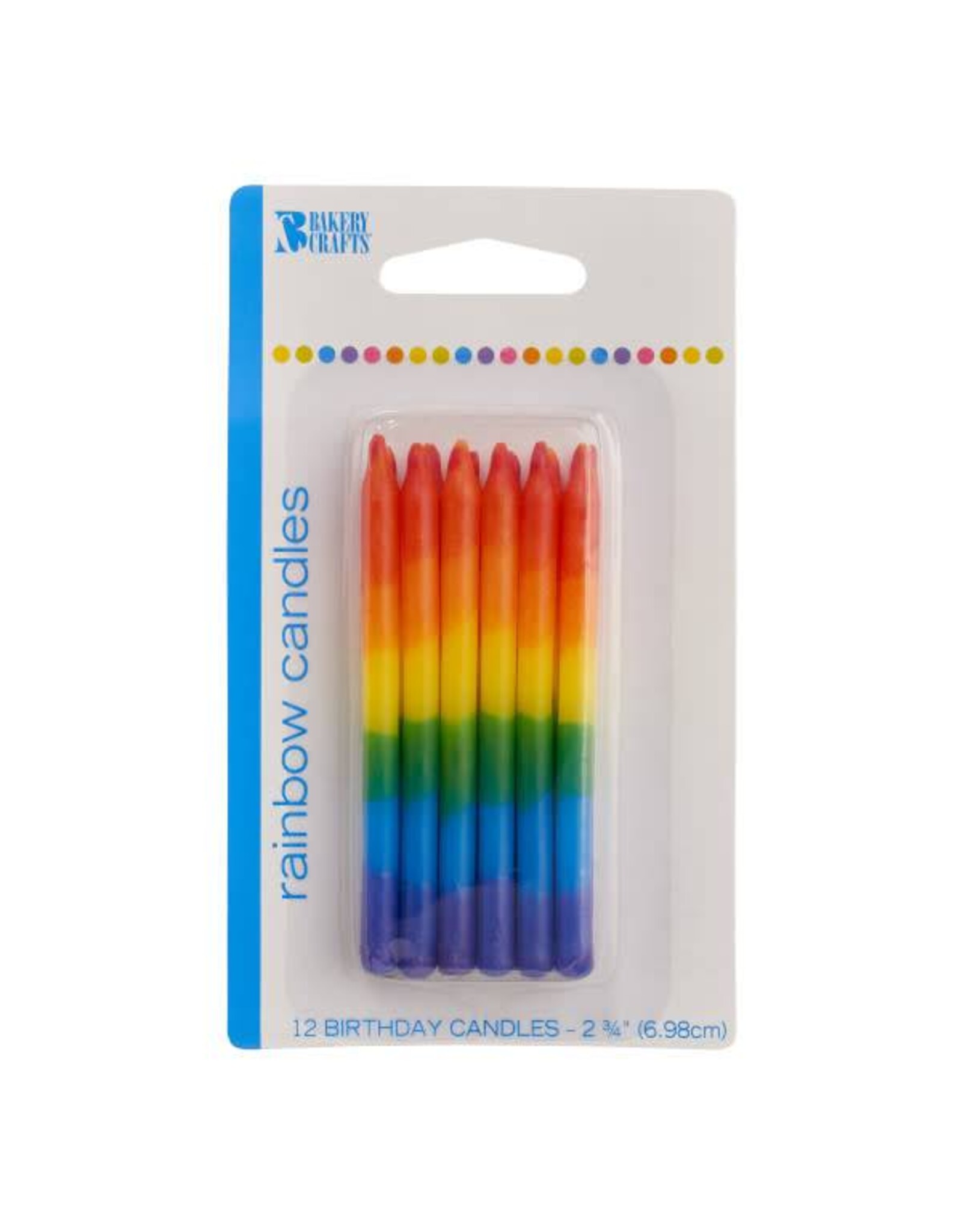 Rainbow Candles - 12ct
