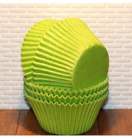 Lime Green Jumbo Baking Cups (40-50ct)