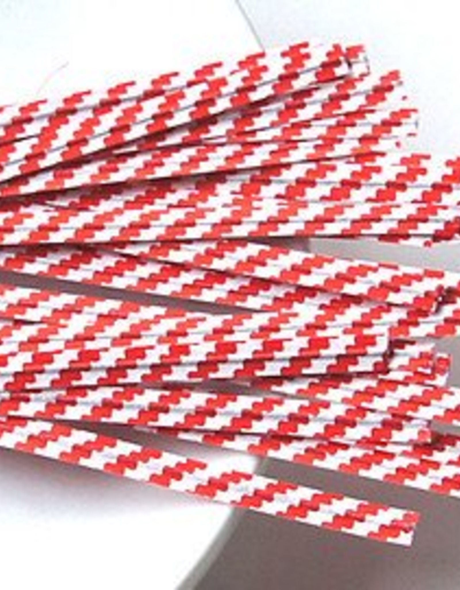 Twist Ties (Red & White Stripe) 25ct