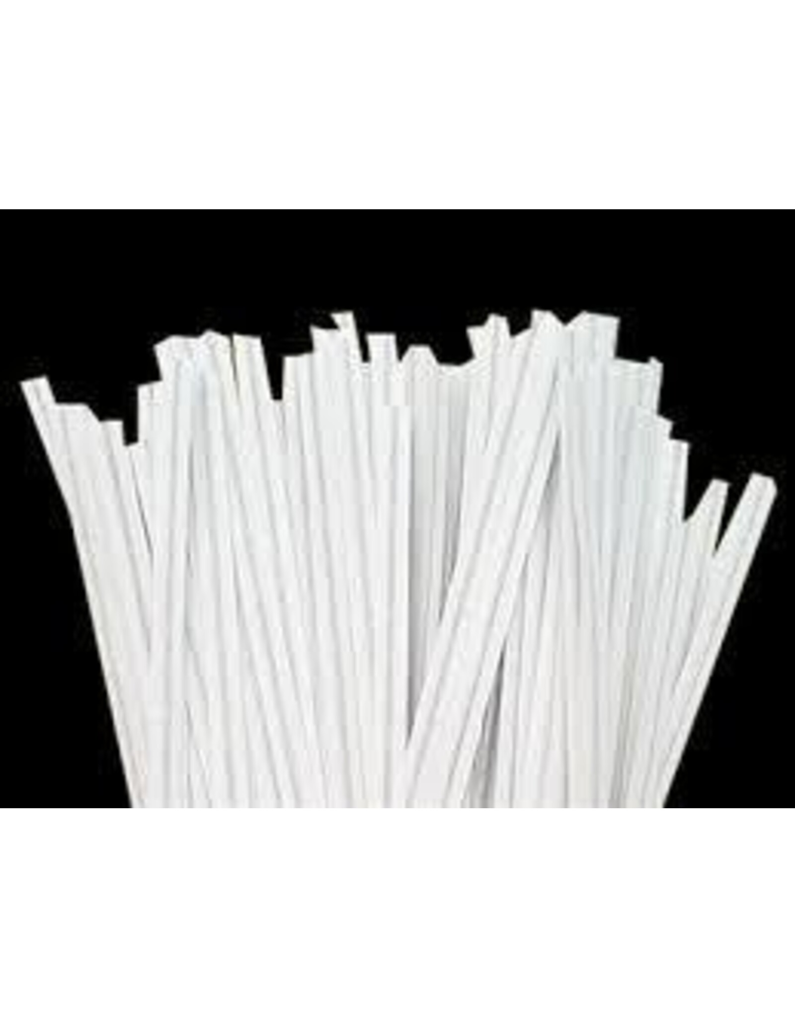 Twist Ties (White) 25ct