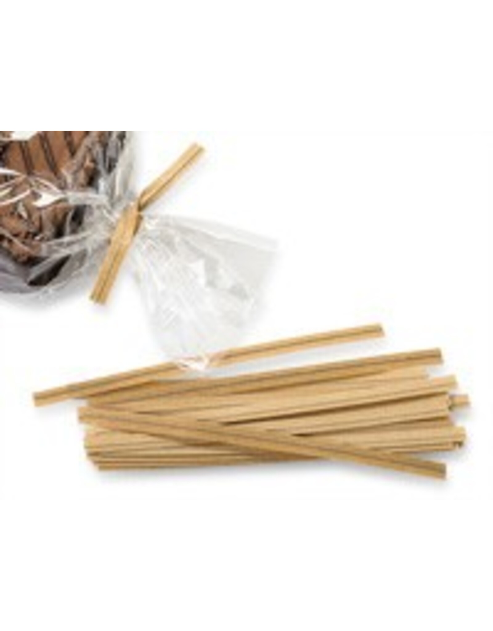 Twist Ties (Kraft) 25ct