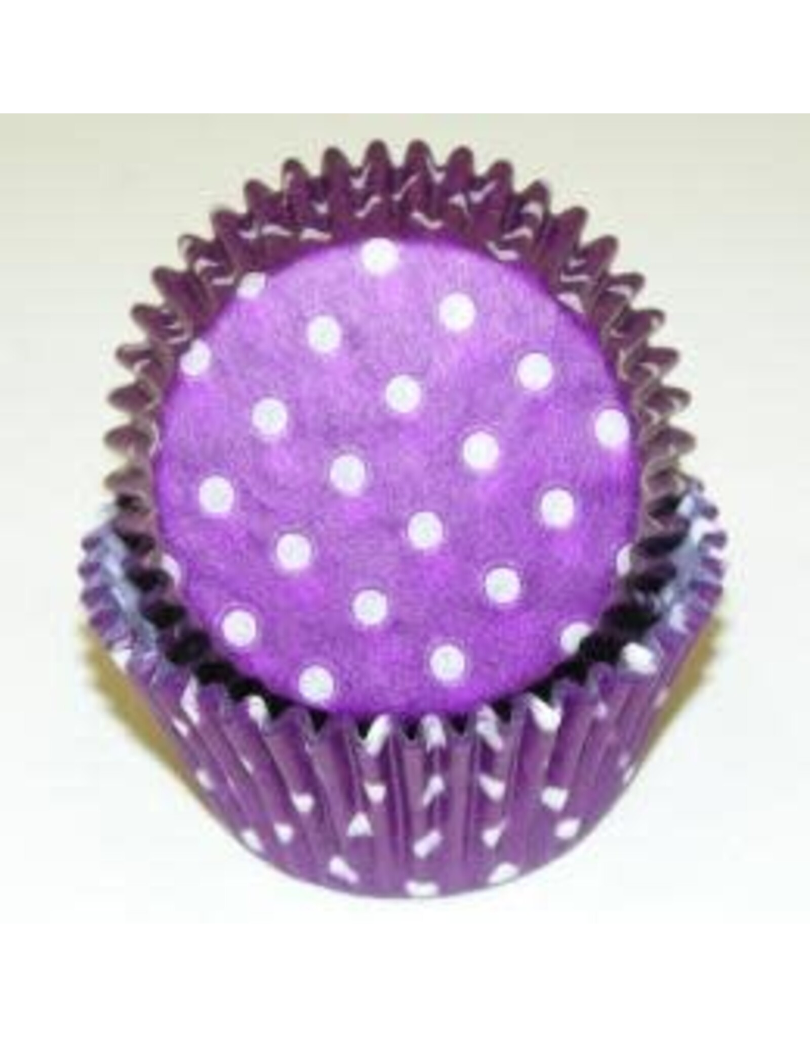 Purple Polka Dot Baking Cups