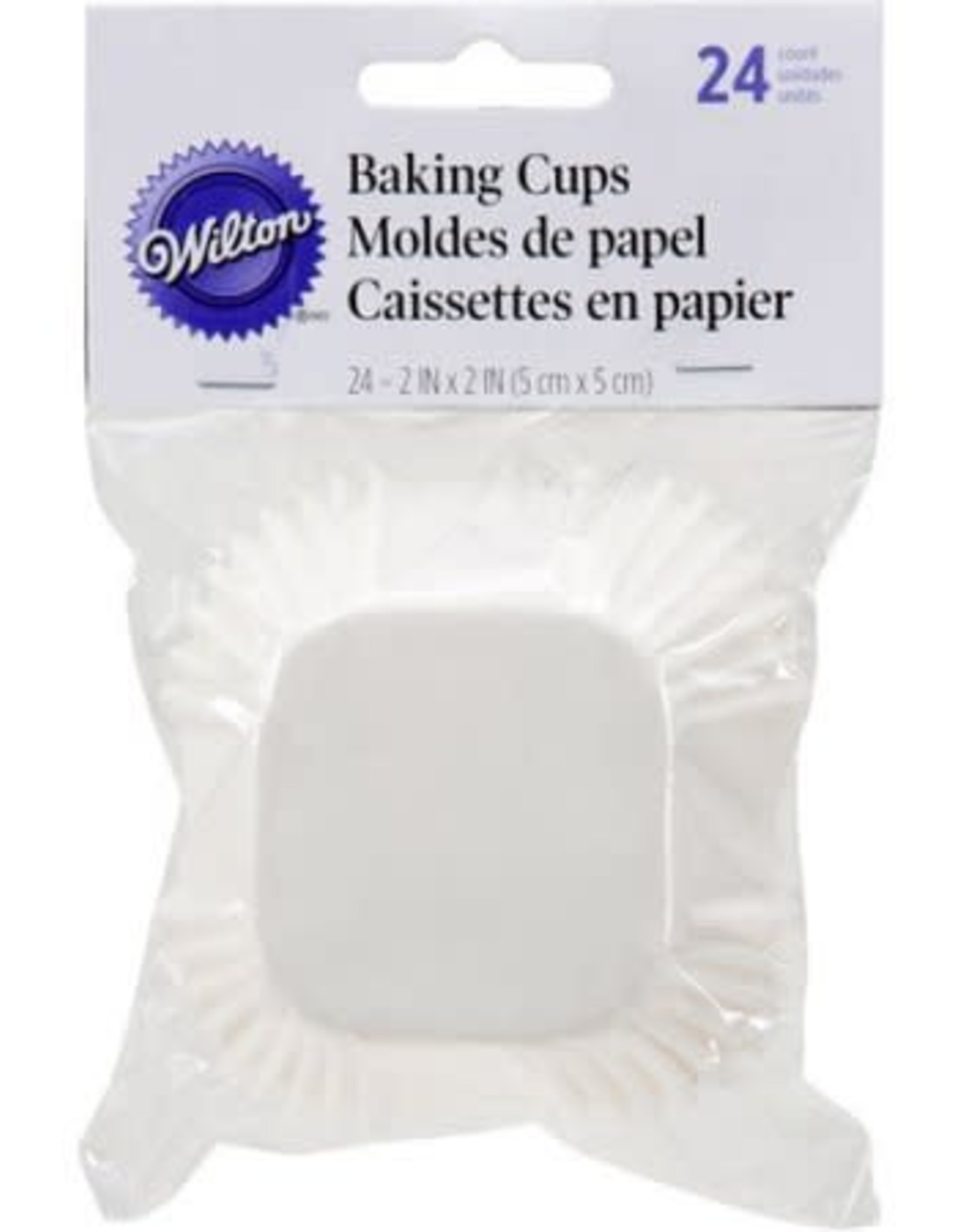 Square Baking Cups (white) 24ct