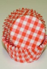 Orange Gingham Baking Cups(35-40ct)