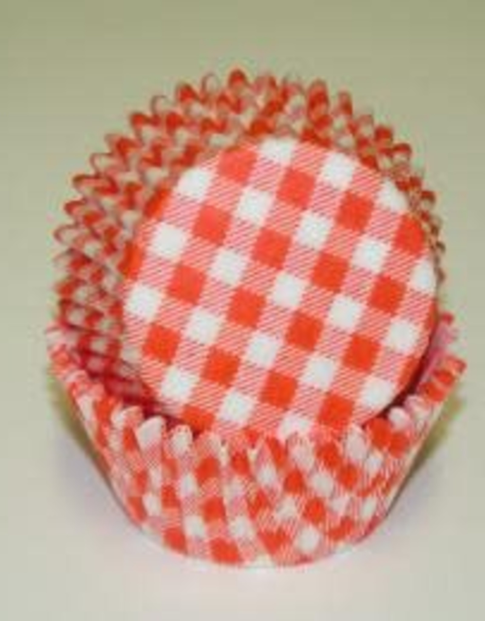 Orange Gingham Baking Cups(35-40ct)