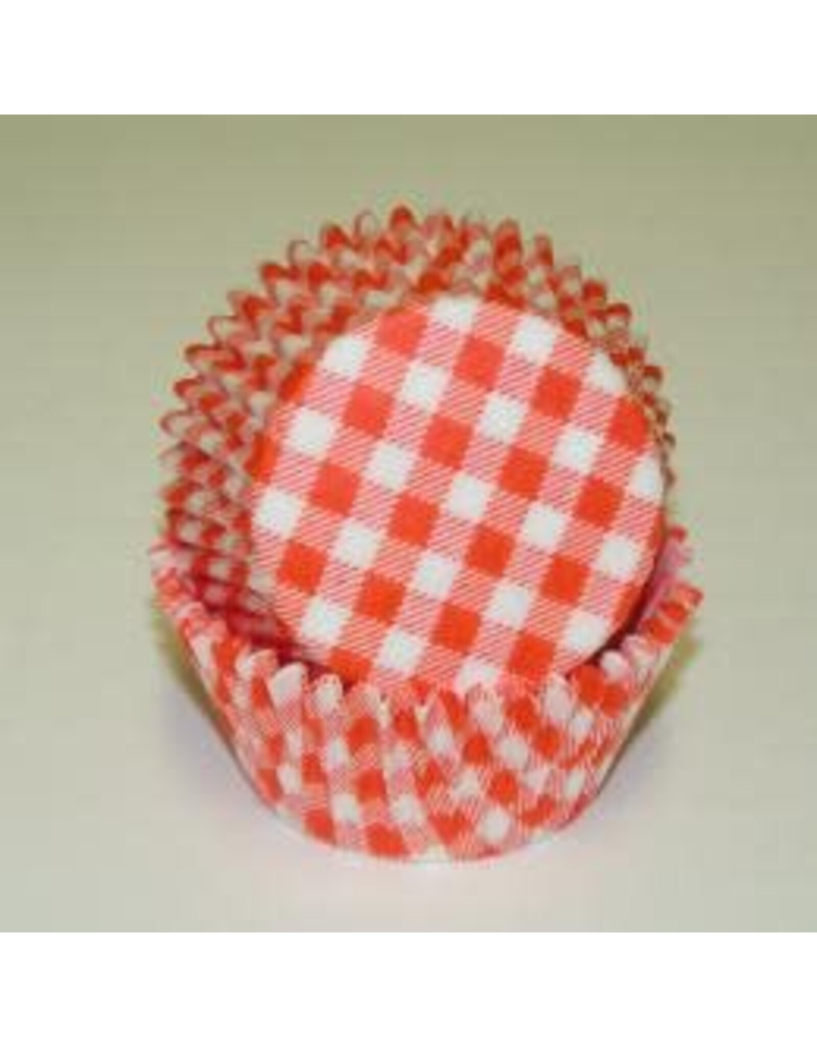 Orange Gingham Baking Cups(35-40ct)