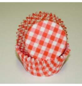 Orange Gingham Baking Cups(35-40ct)