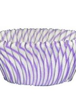Purple Stripe Baking Cups