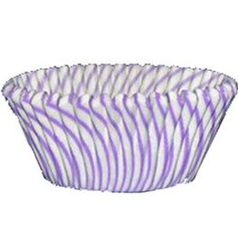 Purple Stripe Baking Cups