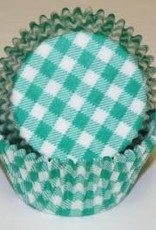 Green Gingham Baking Cups(35-40ct)