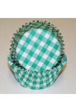 Green Gingham Baking Cups(35-40ct)