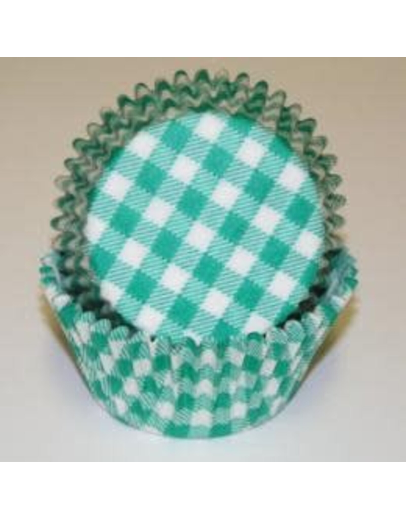Green Gingham Baking Cups(35-40ct)