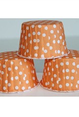 Orange Polka Dot Nut Cups