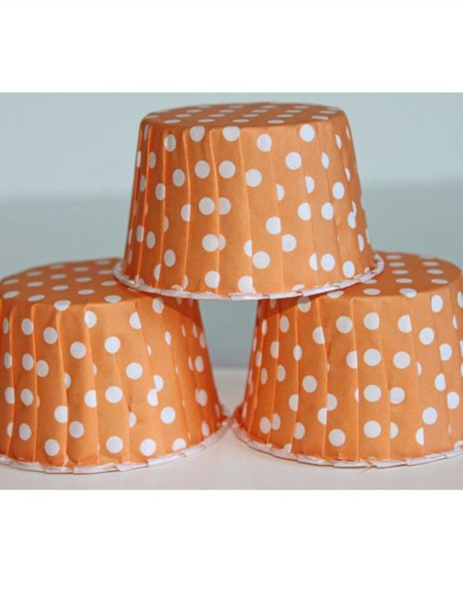 Orange Polka Dot Nut Cups