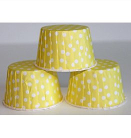 Yellow Polka Dot Nut Cups