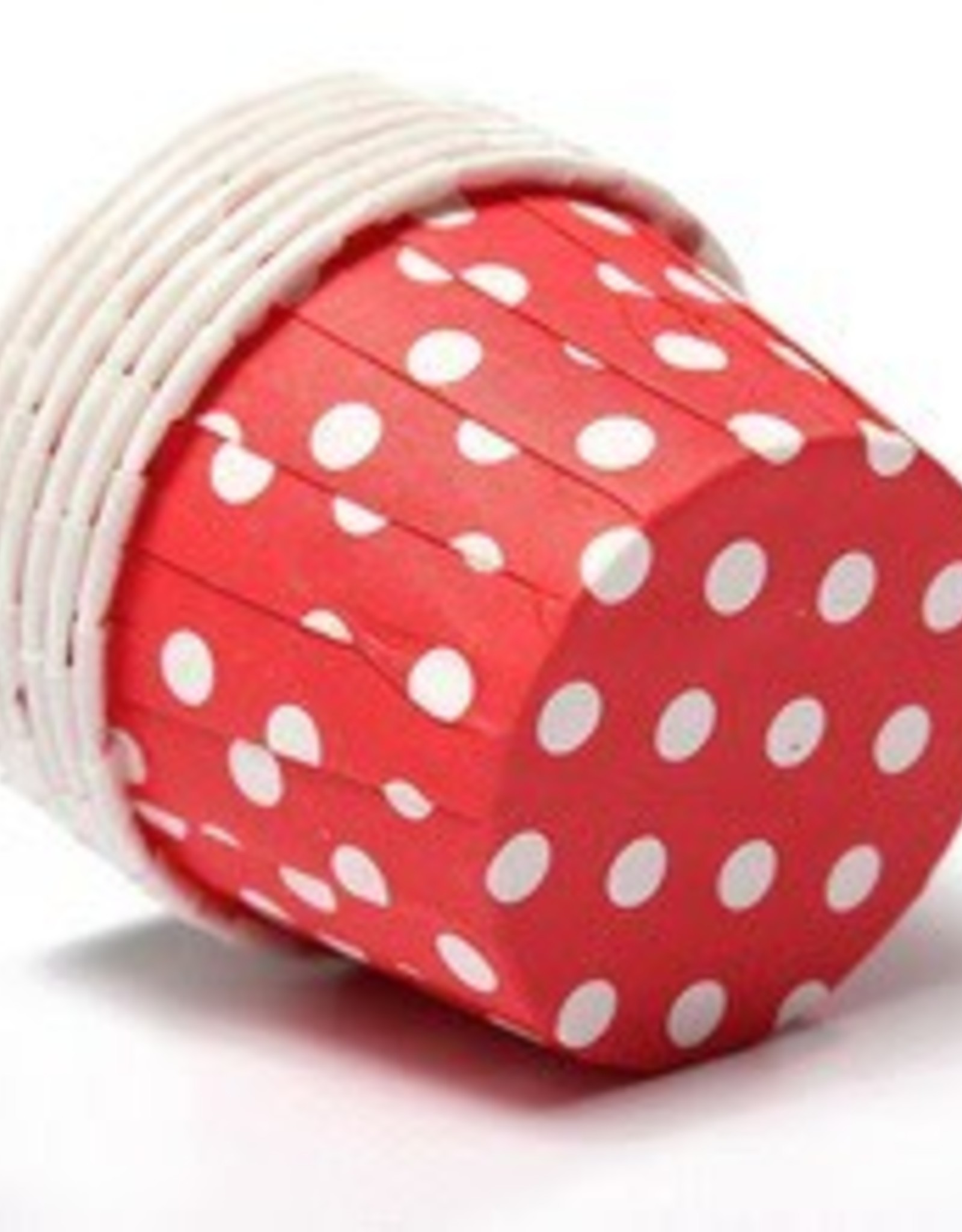 Red Polka Dot Nut Cups Sweet Baking Supply