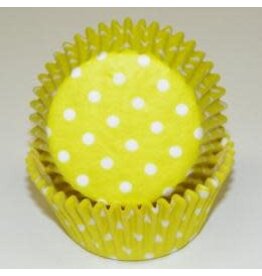 Yellow Polka Dot Baking Cups (30-35ct)