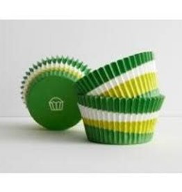 Green Swirl Baking Cups (approx 30)