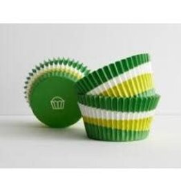 Green Swirl Baking Cups (approx 30)