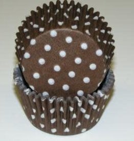 Brown Polka Dot Baking Cup(30-35ct)