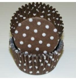 Brown Polka Dot Baking Cup(30-35ct)