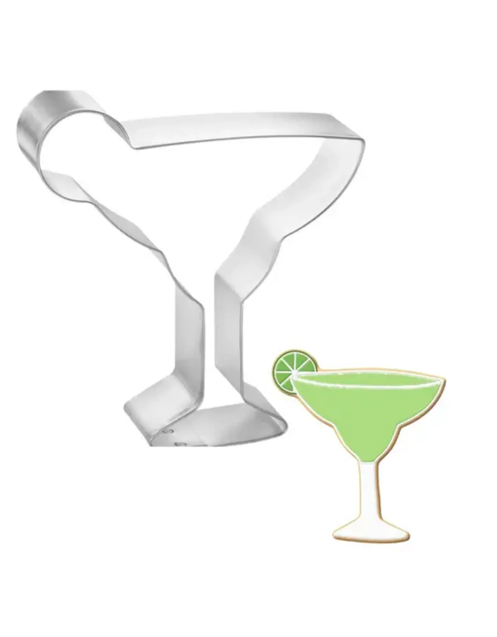 Margarita Glass with Lime Cookie Cutter (4")