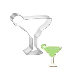 Margarita Glass with Lime Cookie Cutter (4")