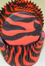 Zebra (Red and Black) Baking Cups
