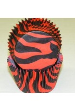Zebra (Red and Black) Baking Cups