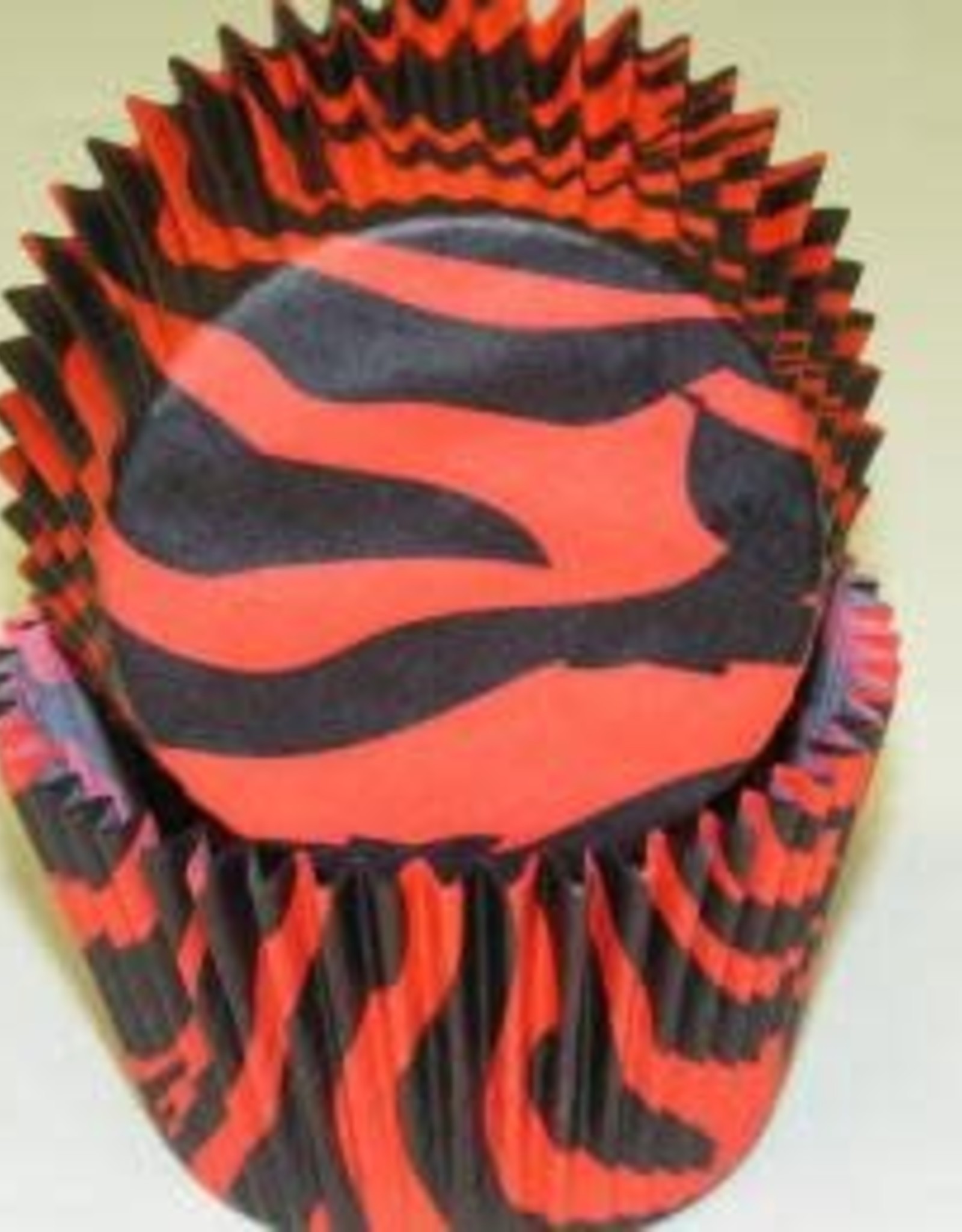 Zebra (Red and Black) Baking Cups