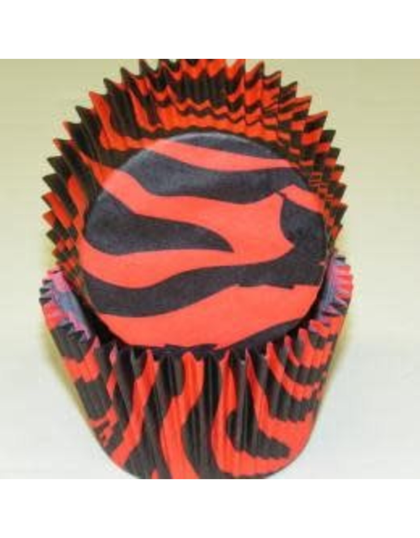 Zebra (Red and Black) Baking Cups