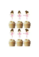 Adorei Ballet Cupcake Topper - 6 Count